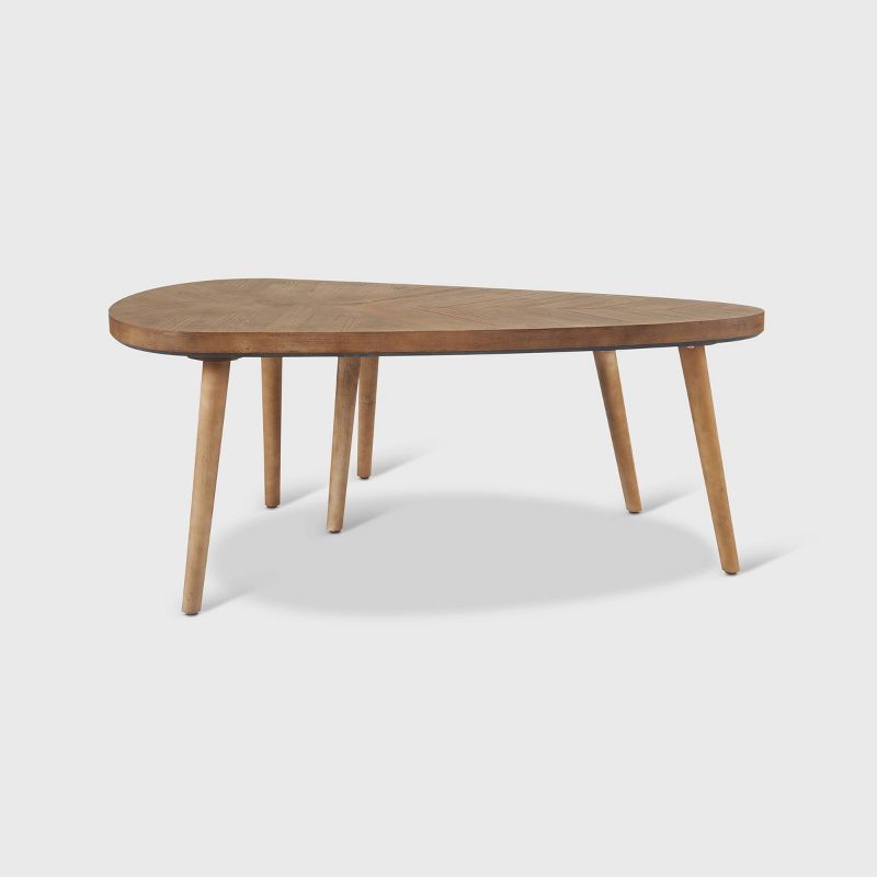 Set of 2 Ivey Coffee Tables Beige - Adore Decor