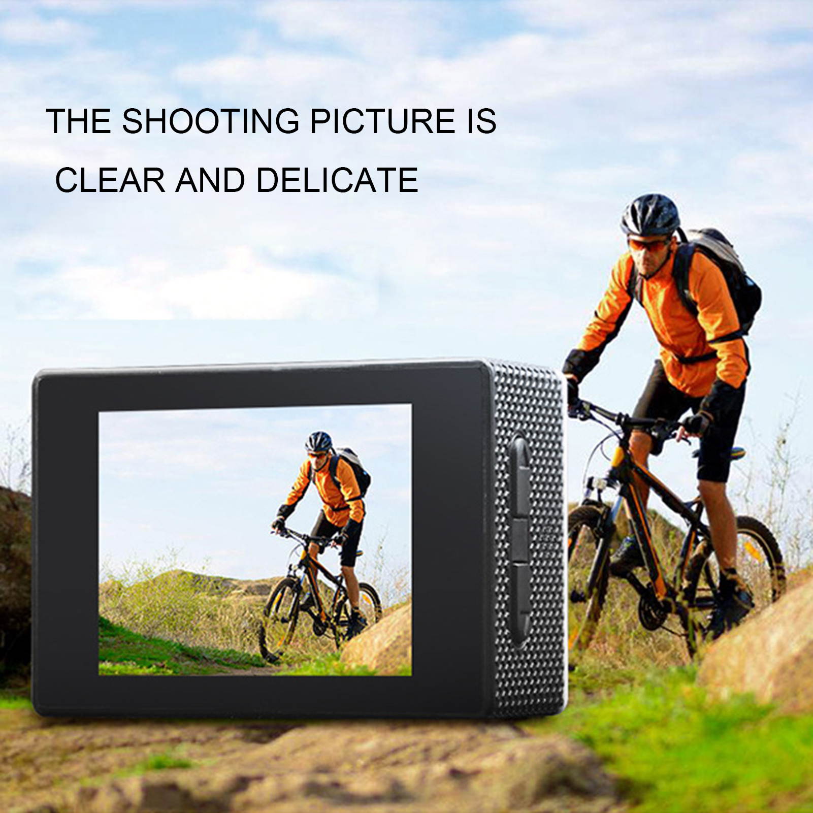 Camera HD Display Multifunctional 2.0-inch Underwater Waterproof Video Recorder for Sports Diving