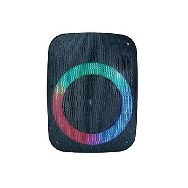 QFX PBX-136 Portable Bluetooth Speaker with LED Party Lights - Built-in 6.5? Subwoofer - Rechargeable Party Speakers, Aux, Wireless, & USB/MicroSD (2021 Model)