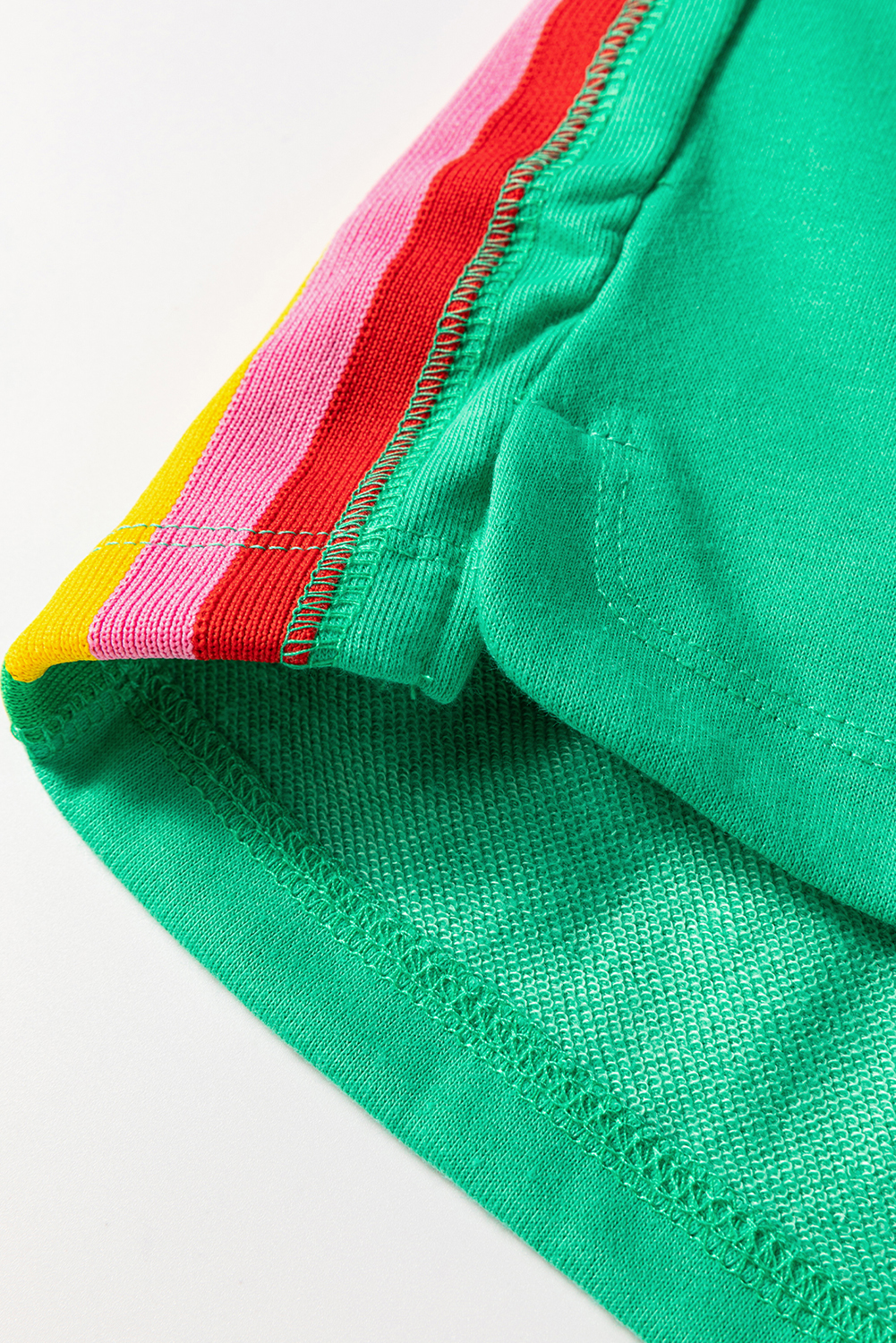 Skobeloff Textured Ruffle Split Top and Drawstring Shorts Set