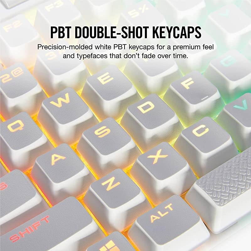 K70 RGB MK.2 SE Mechanical RAPIDFIRE Gaming Keyboard - USB Passthrough & Media Controls - PBT Double-Shot Keycaps - Cherry MX Speed - RGB LED Backlit,CH-9109114-NA