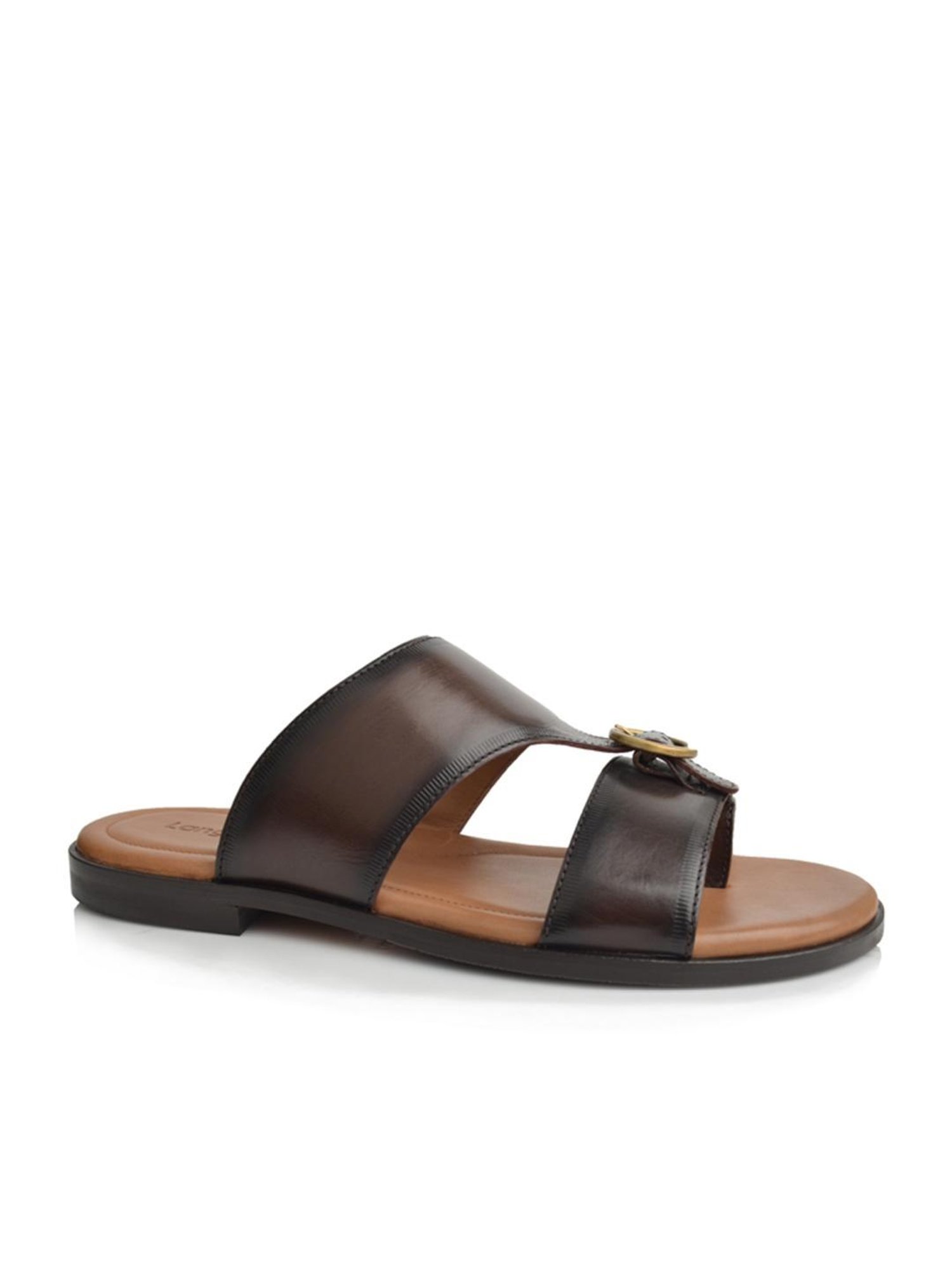 Language Shoes Men's Viper Brown Toe Ring Sandals
