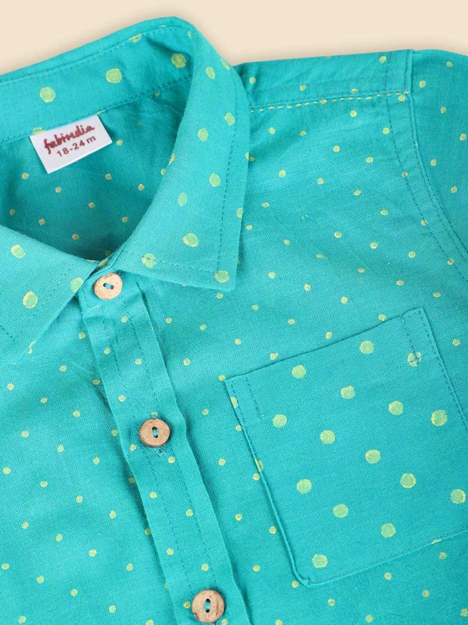 Pantaloons Baby White Cotton Printed Shirt