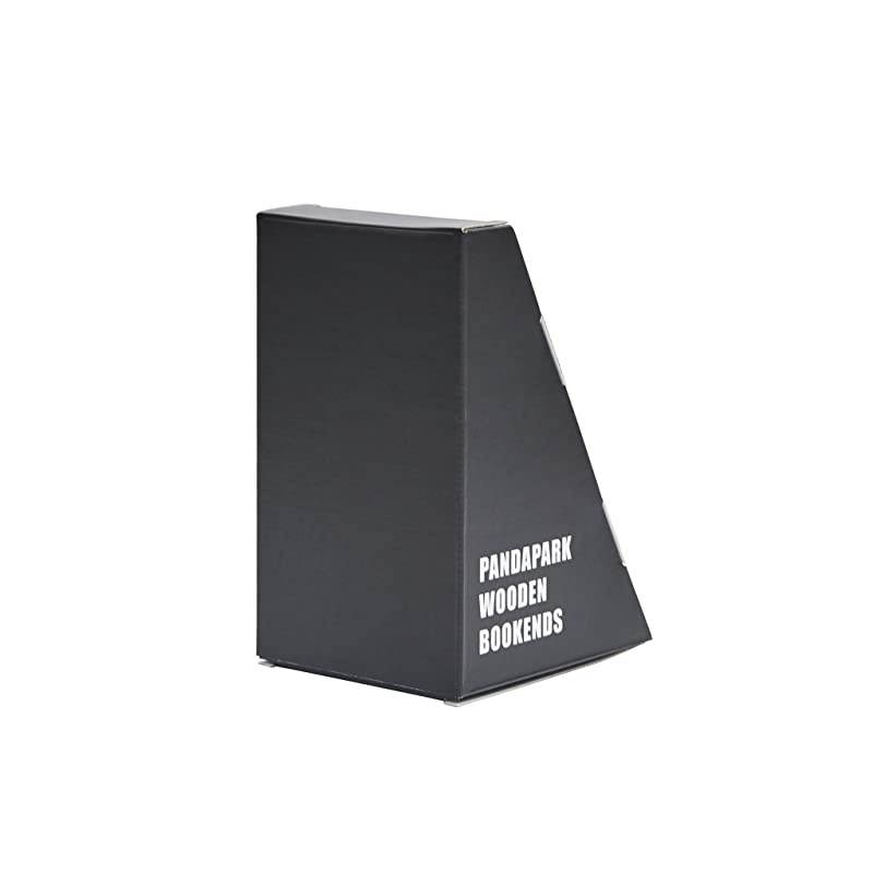 Wooden Bookends,Pack of 1 Pair,Non-Skid,German Beech Office Book Stand (Beech-B)