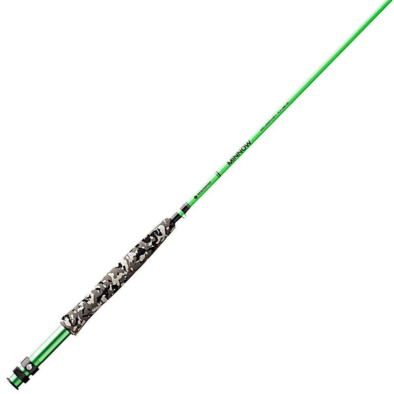 Redington 580-4 MINNOW Kids Youth Lightweight Short 8 Foot 4 Piece 5 Line Weight Fly Fishing Rod and Reel Combo, Green Camo