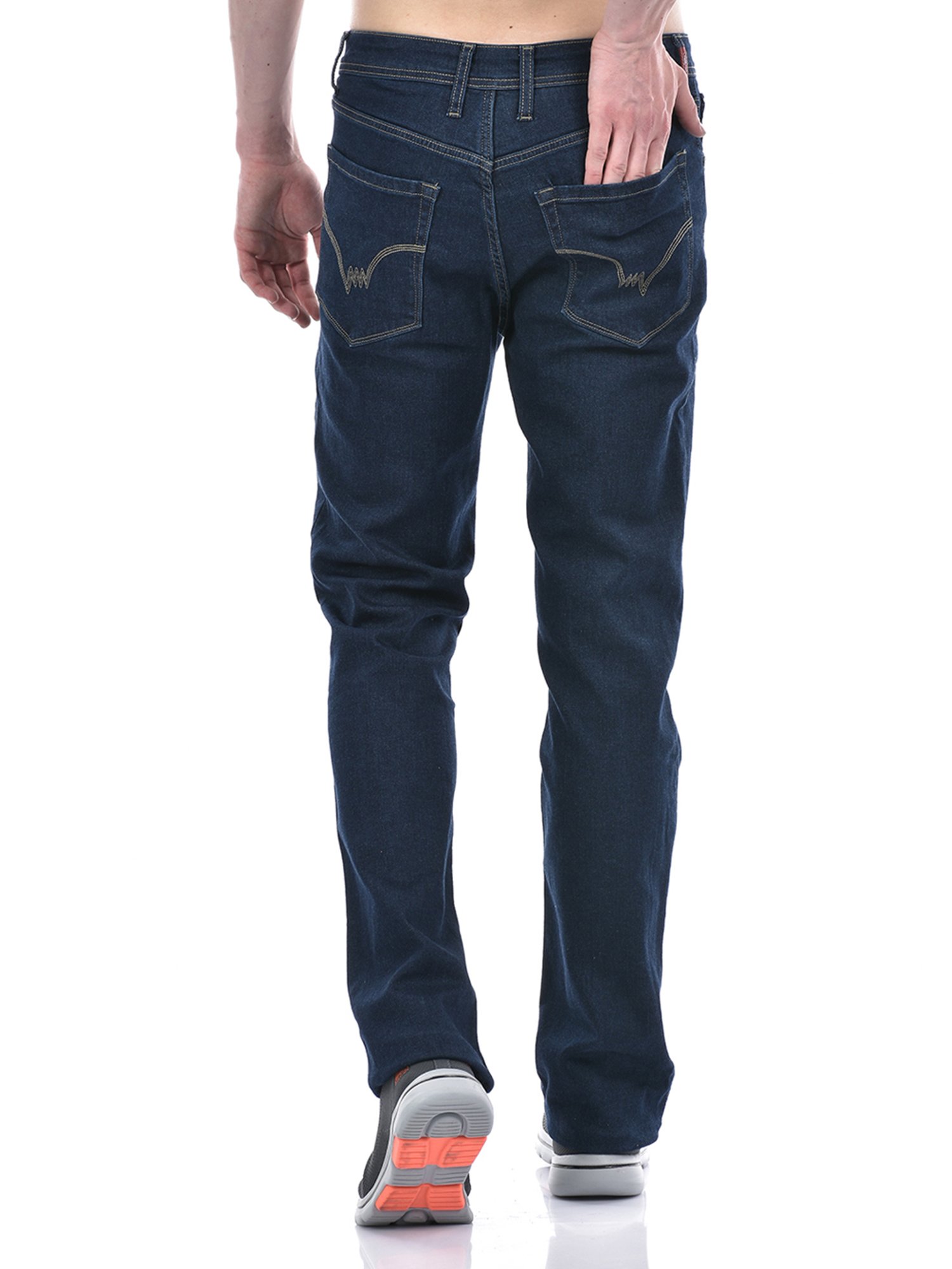 Lawman Pg3 Dark Blue Straight Fit Lightly Washed Jeans