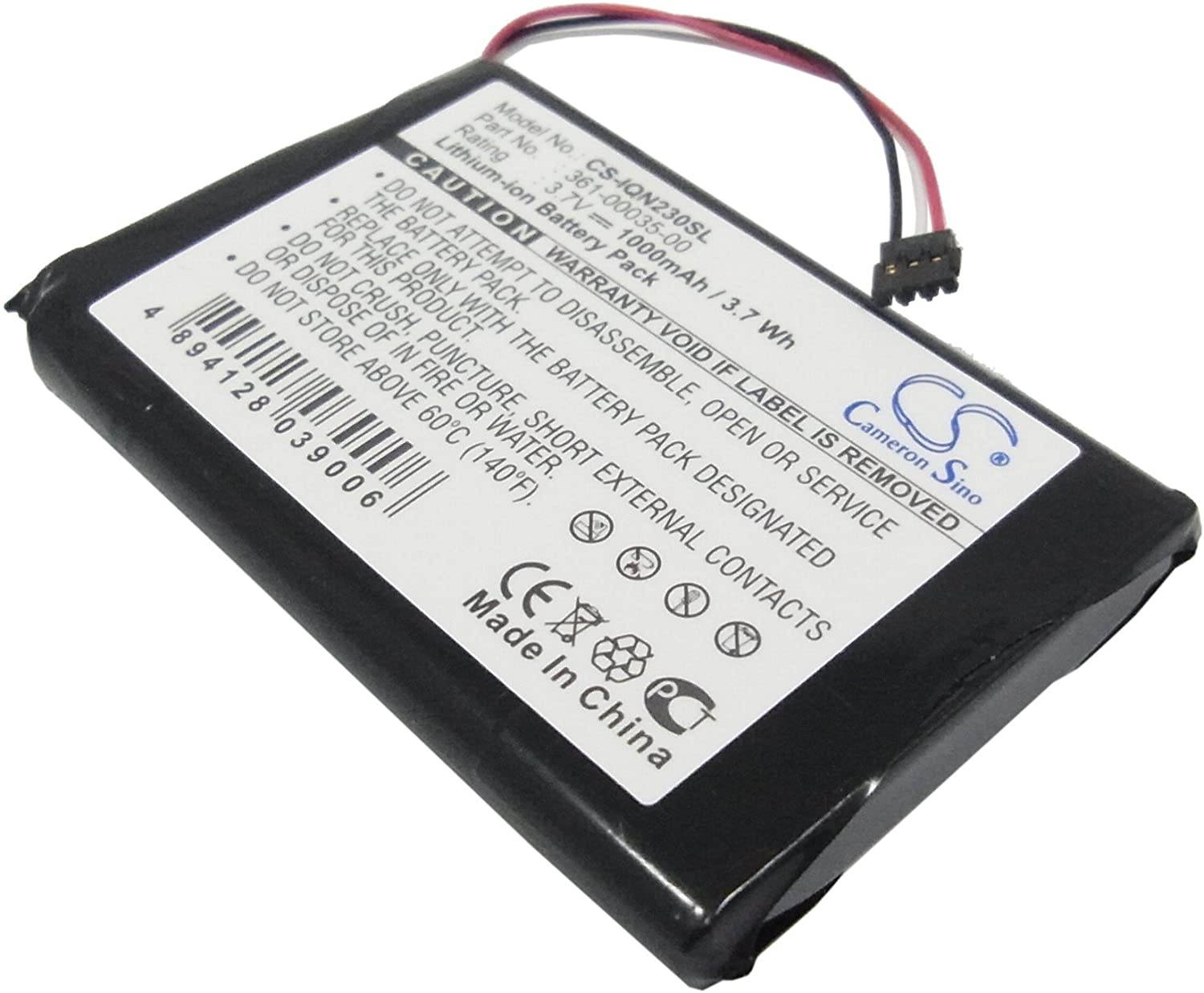 1000mAh Battery Replacement for Garmin Nuvi 2370 Nuvi 2350LT Nuvi 2360 Edge Touring Plus Nuvi 2598 LMTHD Nuvi 2350LMT Nuvi 2300 Edge Touring+ Nuvi 2340LT Nuvi 2370LT 361-00035-00 361-00035-02