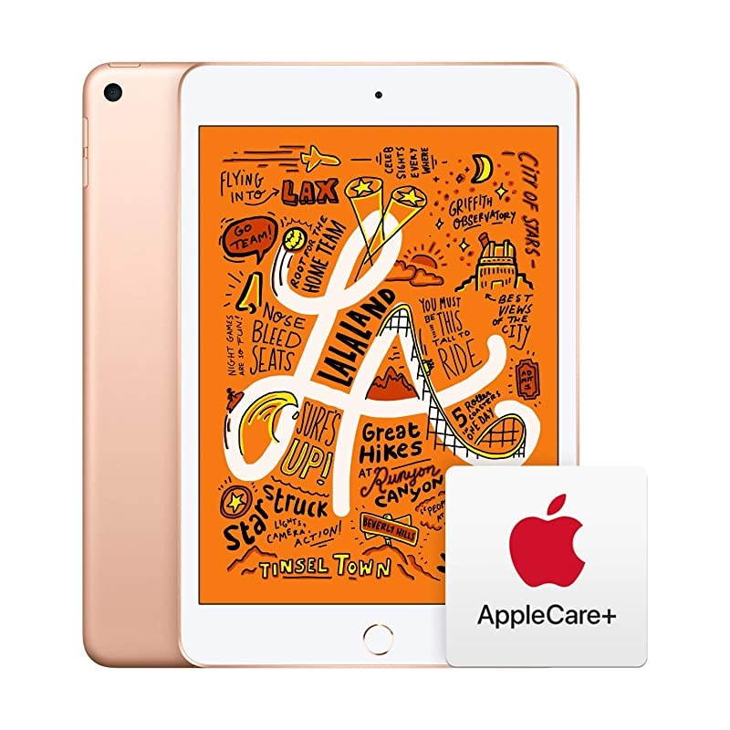 iPad Mini (Wi-Fi, 256GB) - Gold (Latest Model) with Care+ Bundle