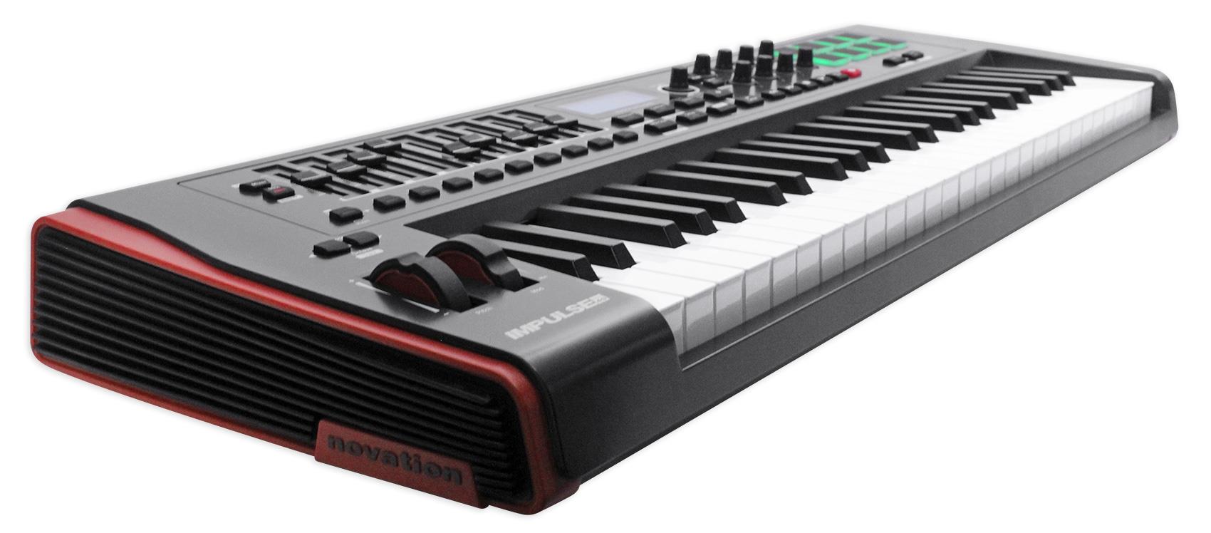 Novation IMPULSE 49-Key Ableton Live MIDI USB Keyboard Controller+Headphones+Mic