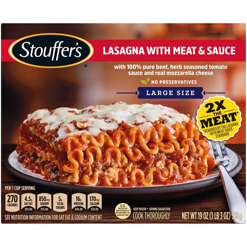 Stouffer's Frozen Lasagna with Meat & Sauce - 19oz