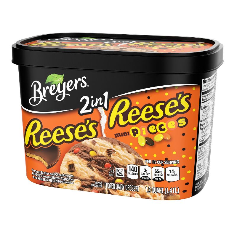 Breyers Reese's Chocolate Reese's Mini Pieces 2in1 Ice Cream - 48oz