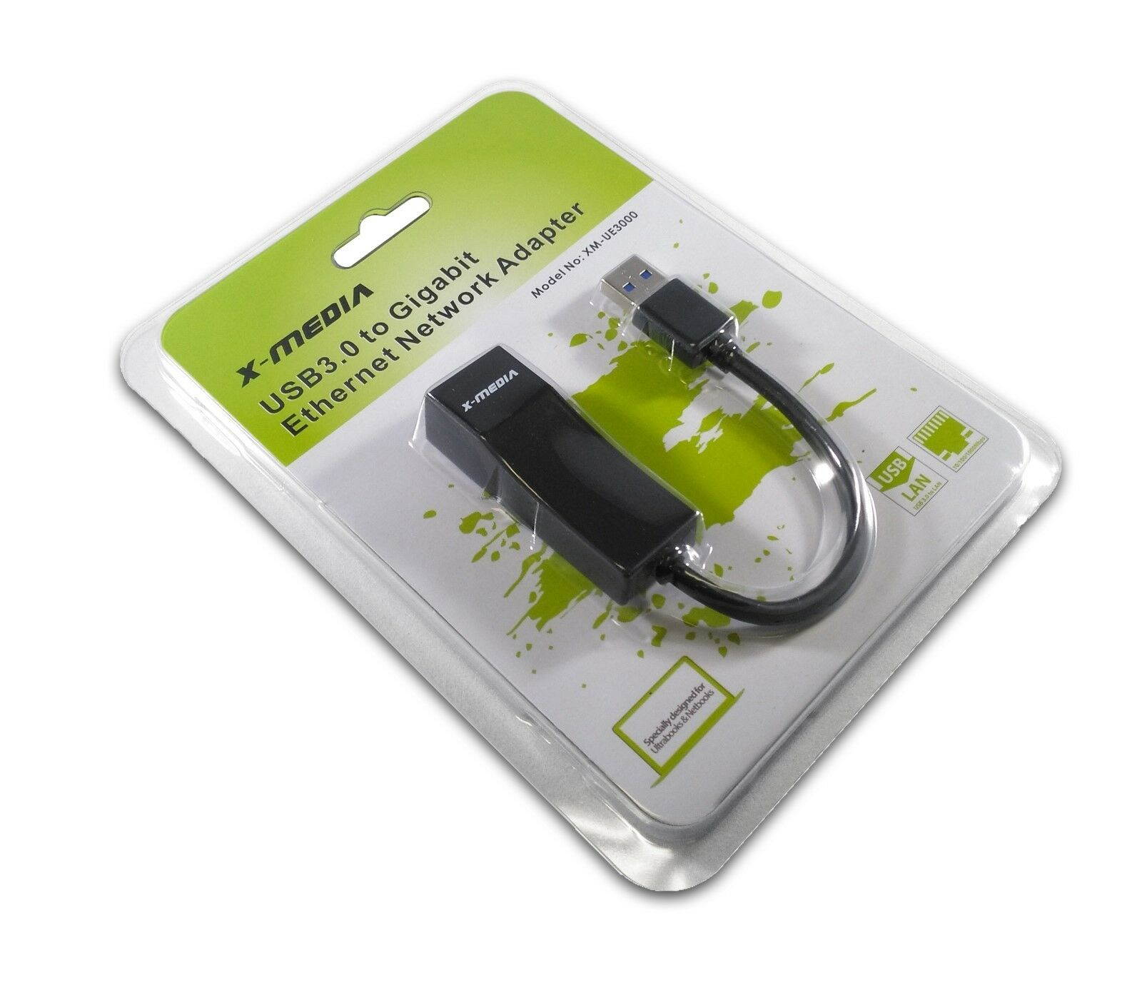 X-MEDIA XM-UE3000 USB3.0 Gigabit Ethernet 1000Mbps LAN Network Adapter, PC & Mac