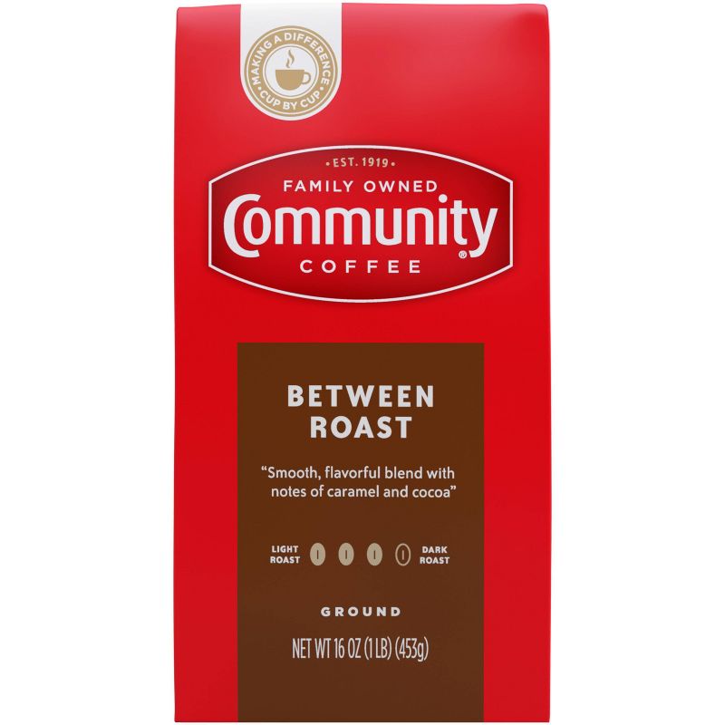 Community Coffee Between Roast Medium Roast Ground Coffee - 16oz