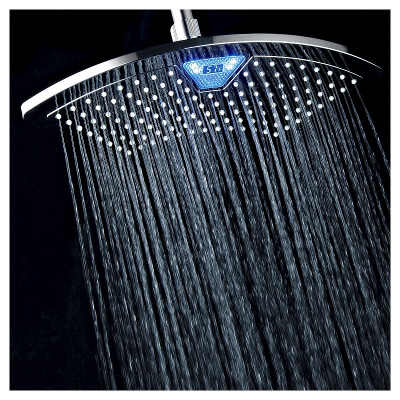 12" LED/LCD Rainfall showerhead Chrome - DreamSpa