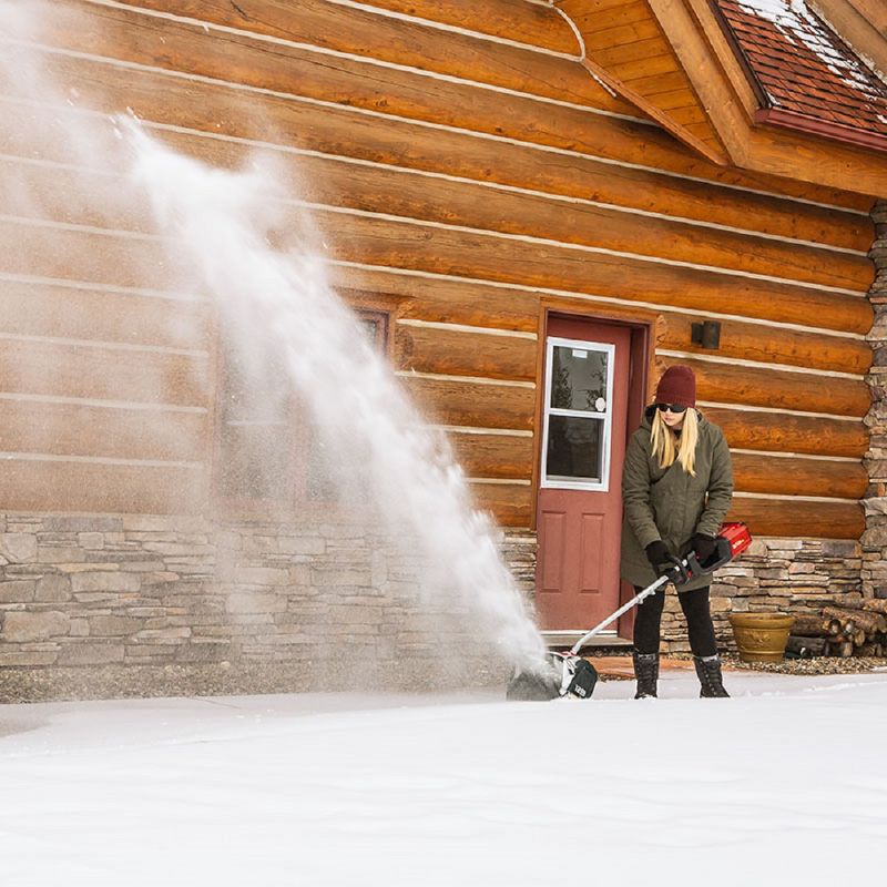 16" 40 Volts, 144 Watts Cordless Lithium Snow Super Shovel - Gray - Earthwise