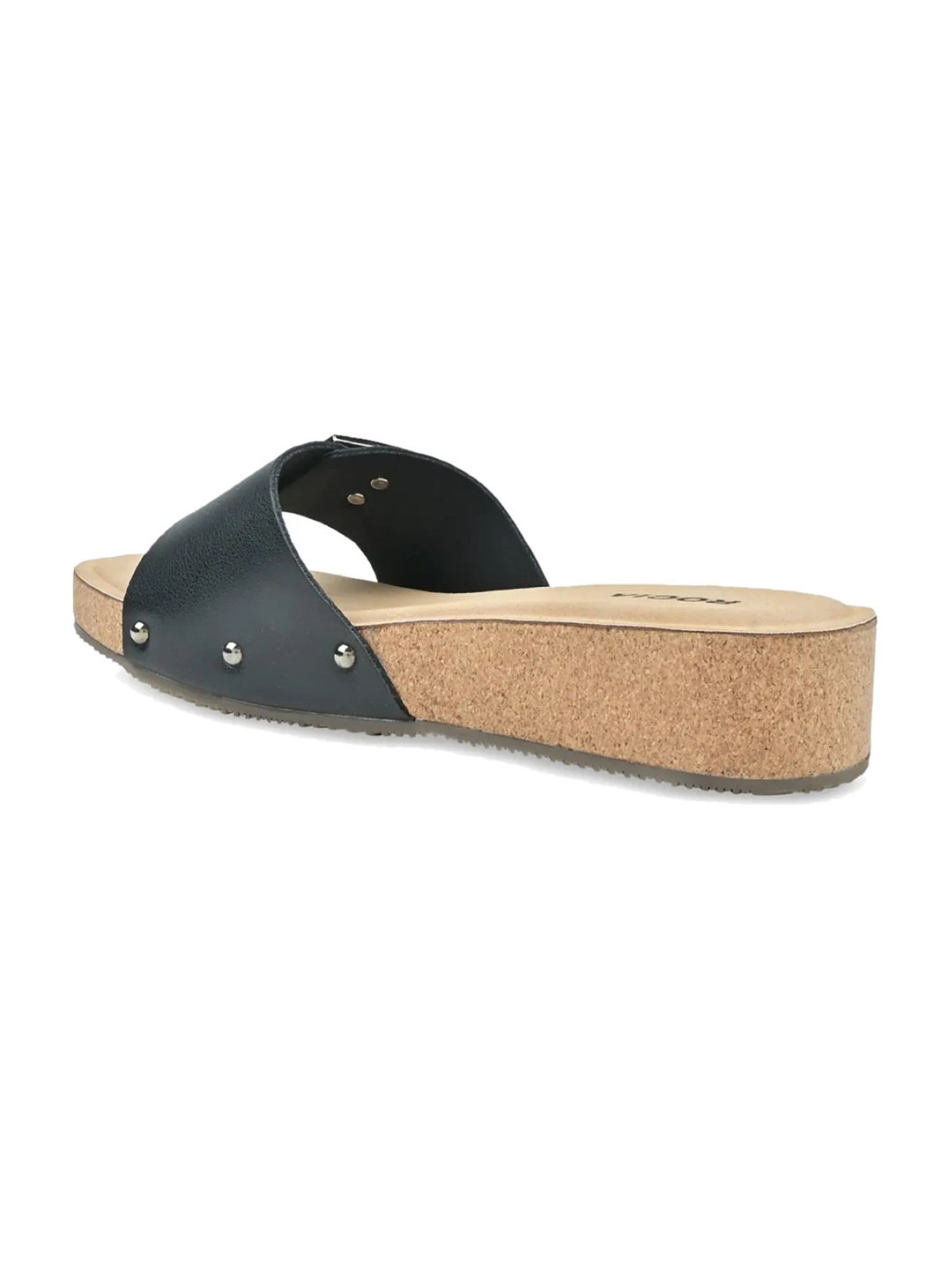 Rocia by Regal Women's Black Casual Wedges