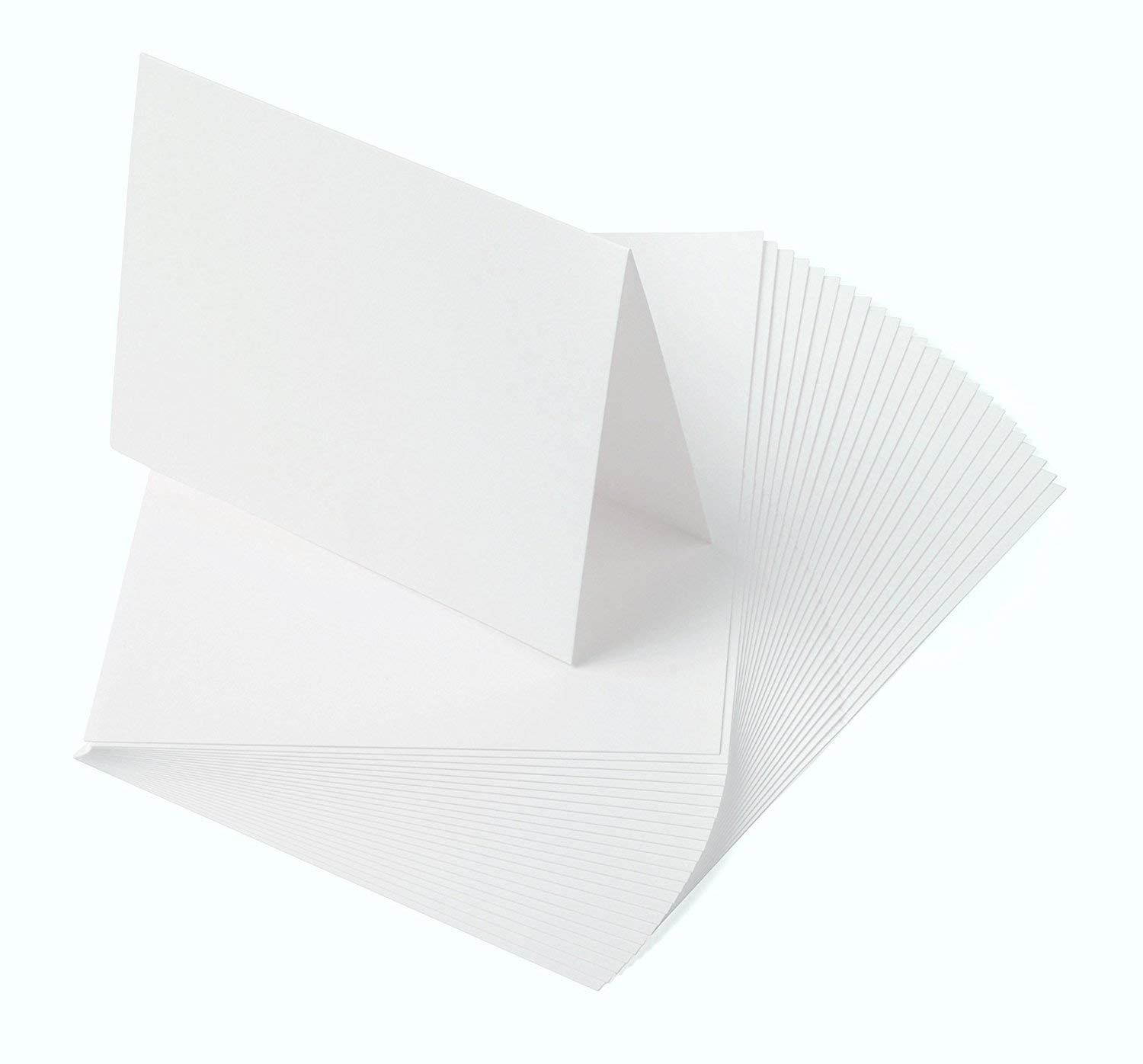 Crane's Lettra 100% Cotton Scored/Folded Cards 300gsm/110lb (200 Qty) (10x7 (A7), Fluorescent White)