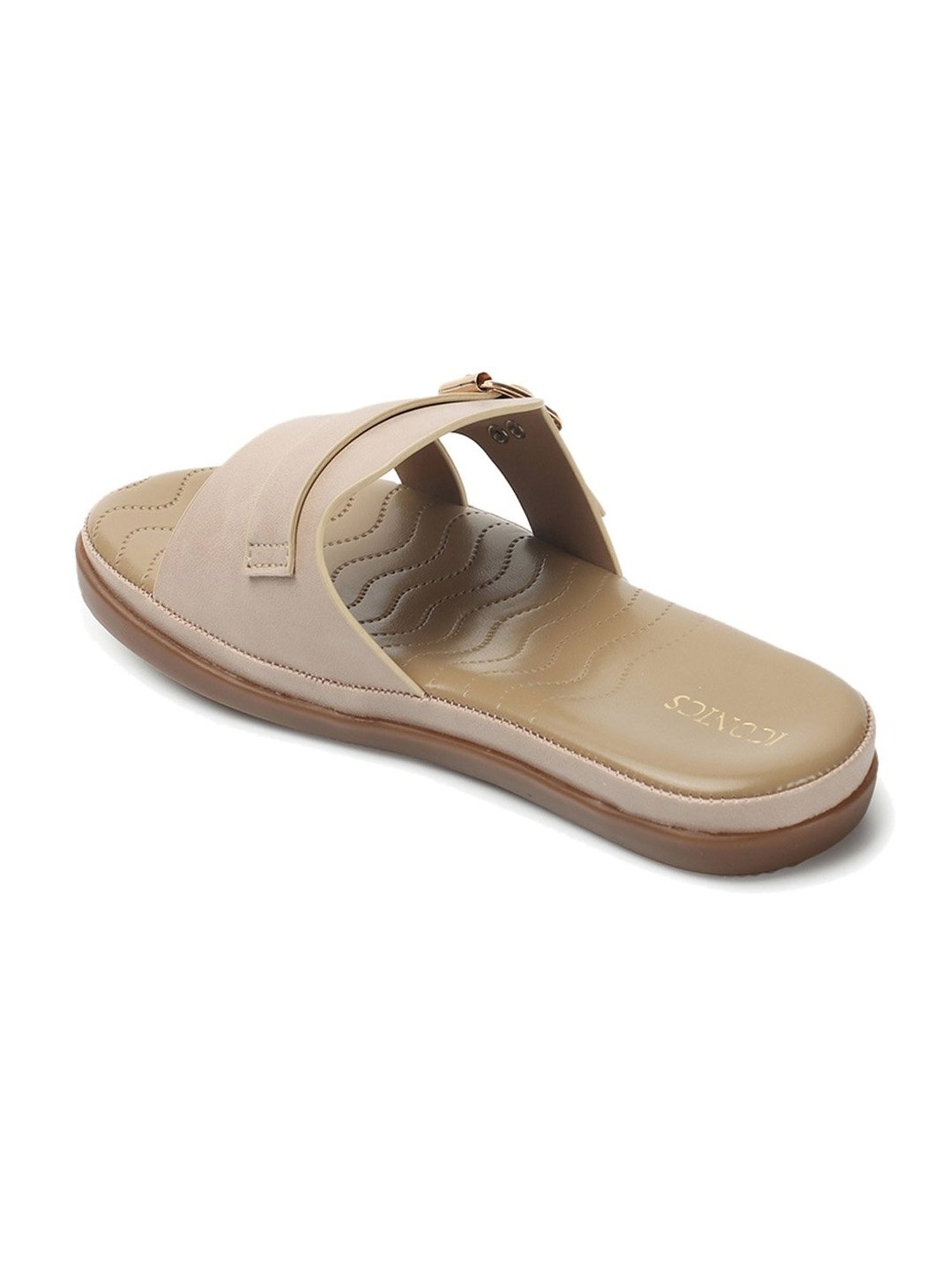 Iconics Women's Beige Casual Sandals