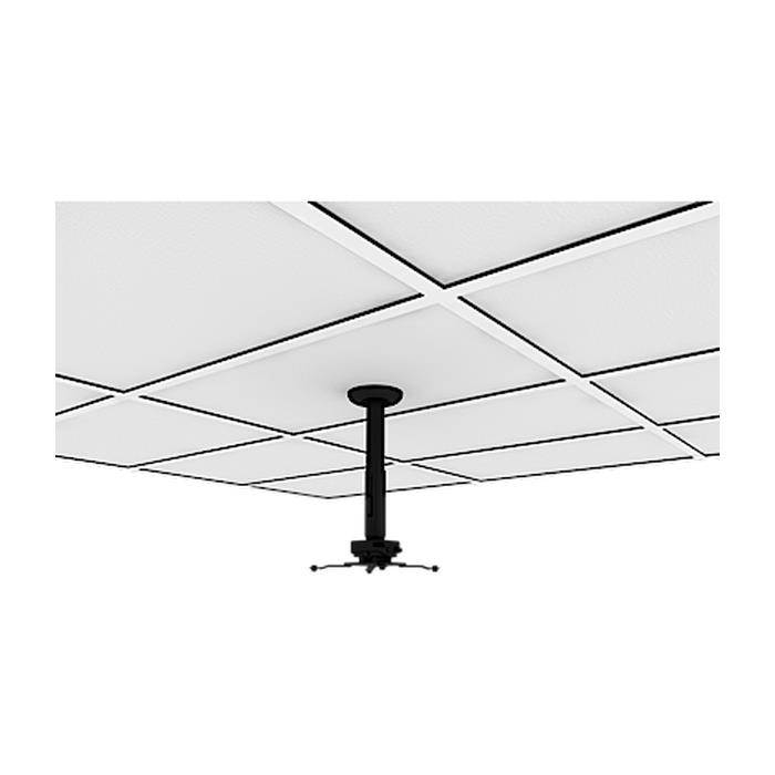 Crimson AV JKS3-12 Suspended Ceiling Projector Kit with JR3 Universal Adapter & 12 in. Fixed Drop, Black