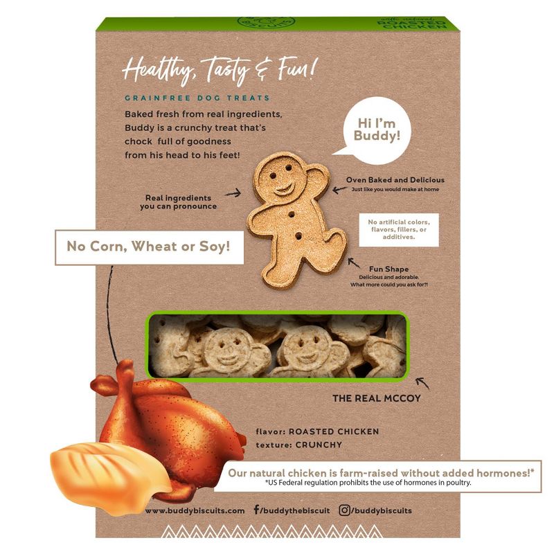 Buddy Biscuits Grain Free Chicken Biscuits Dog Treats - 14oz