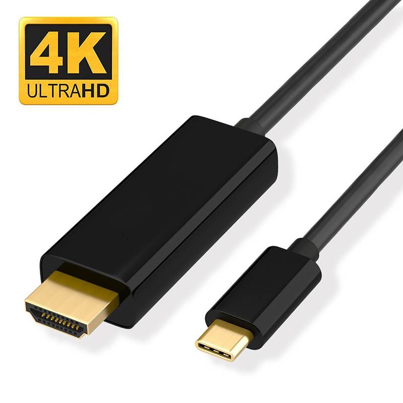 USB C to HDMI Cable, Hannord USB Type-C to HDMI 3 Feet Cable [Thunderbolt 3 Compatible] for MacBook Pro 2019/2018/2017, MacBook Air/iPad Pro 2018, Samsung Galaxy S10/S9, Surface Book 2 and More