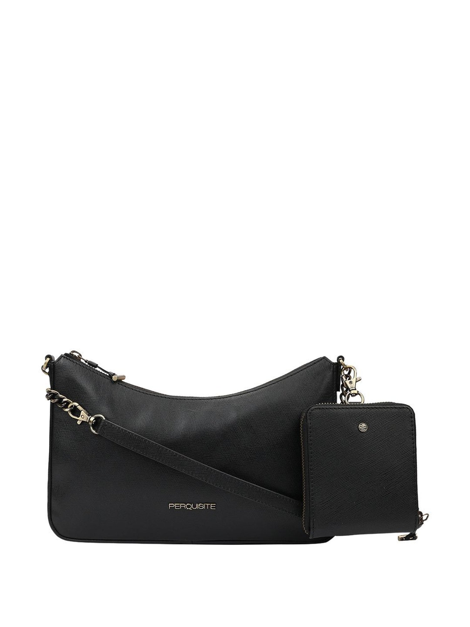 PERQUISITE STEPHANIE Black Solid Small Sling Handbag