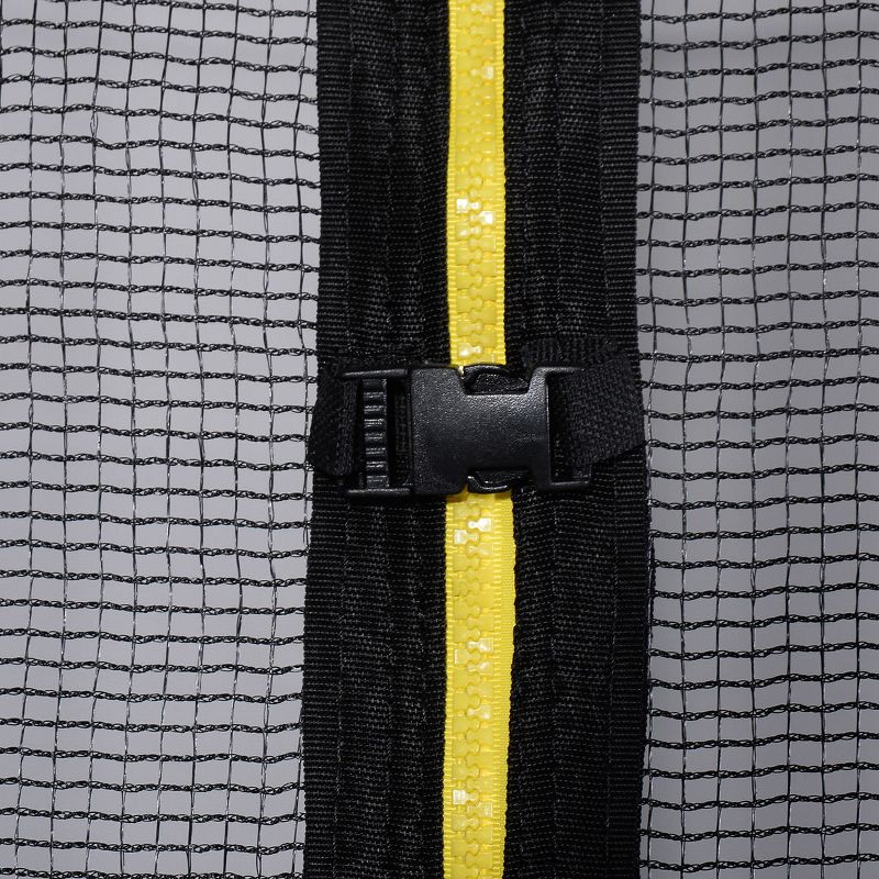 Costway 14 Ft Multicolored Trampoline Recreational Exercise w/ Safety Net Ladder