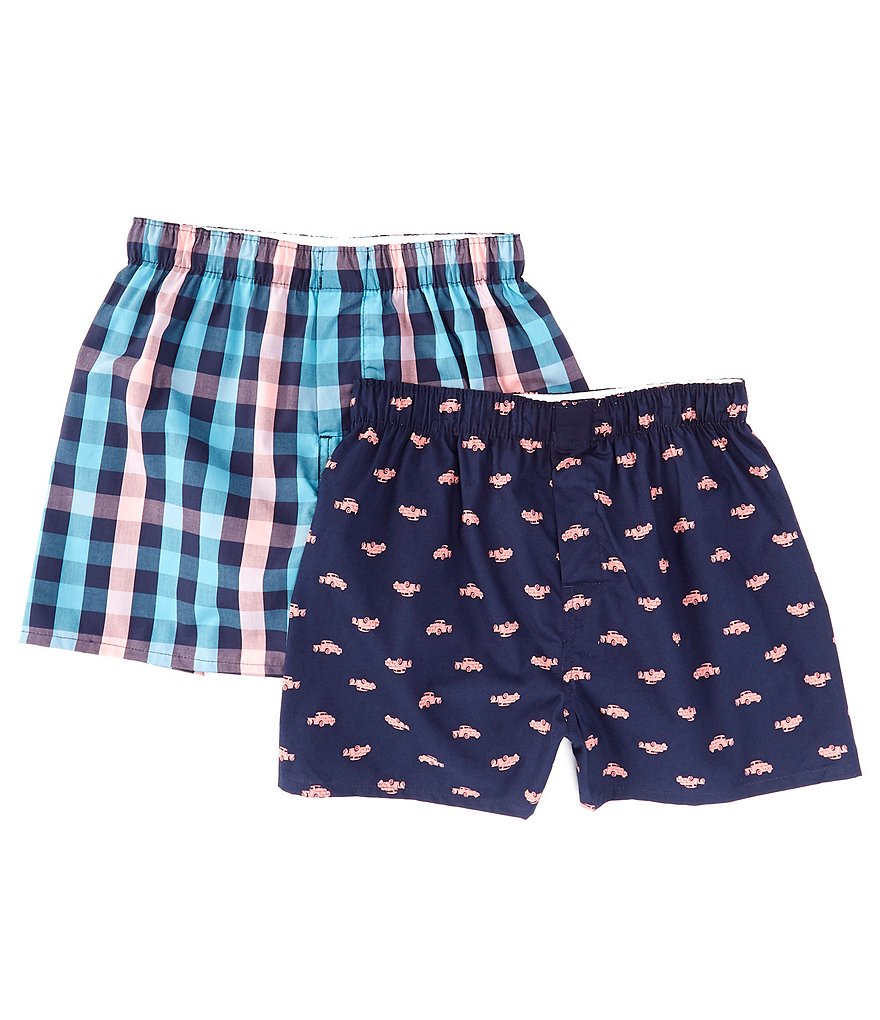 Class Club Little Boys 2T-5T Stripe/Cars 4-Pack Boxer Briefs
