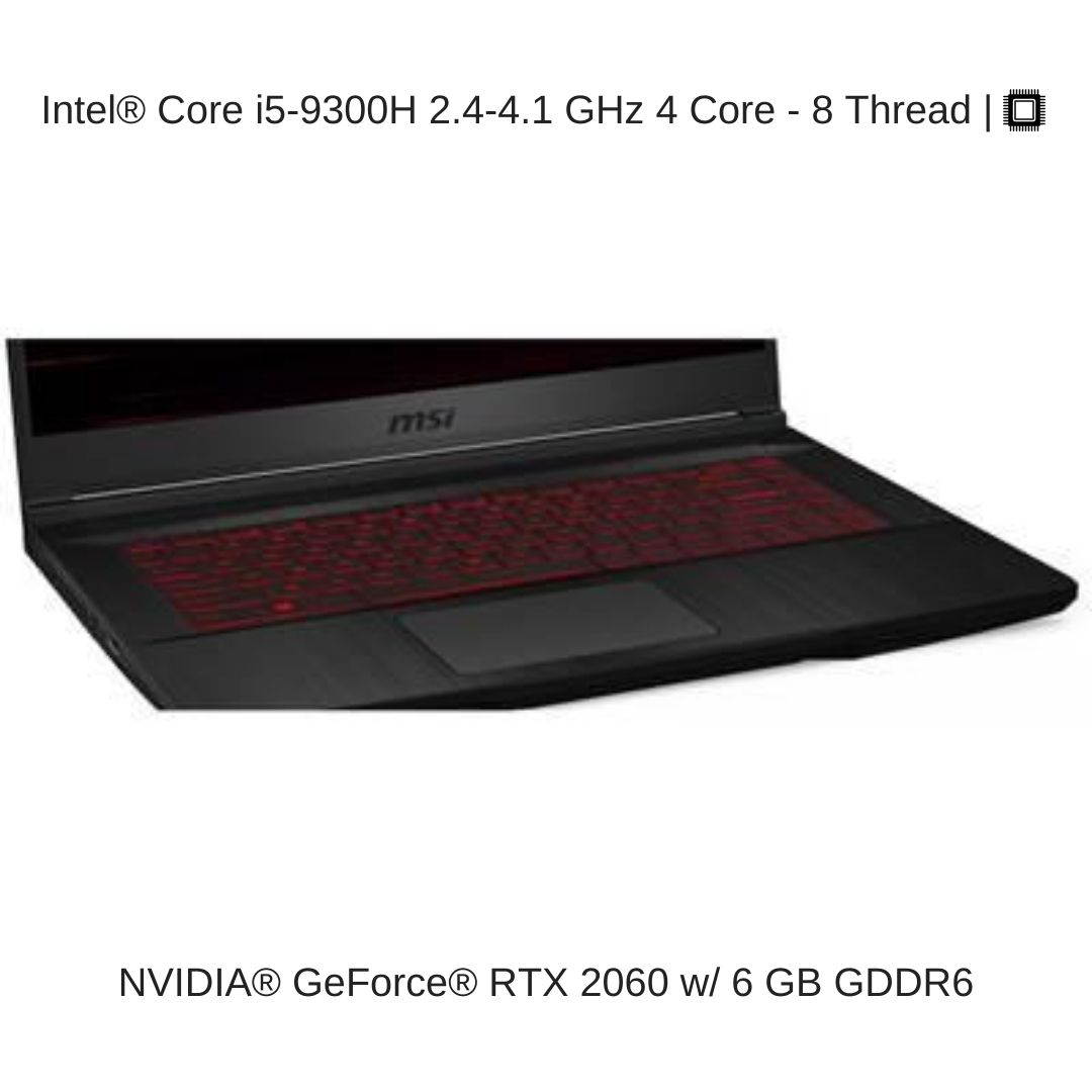 HIDevolution MSI GF65 Thin 9SEXR 15.6" FHD 144Hz, 2.4 GHz i5-9300H, RTX 2060, 32 GB 3200MHz RAM, 16 TB PCIe SSD, Authorized Performance Upgrades & Warranty