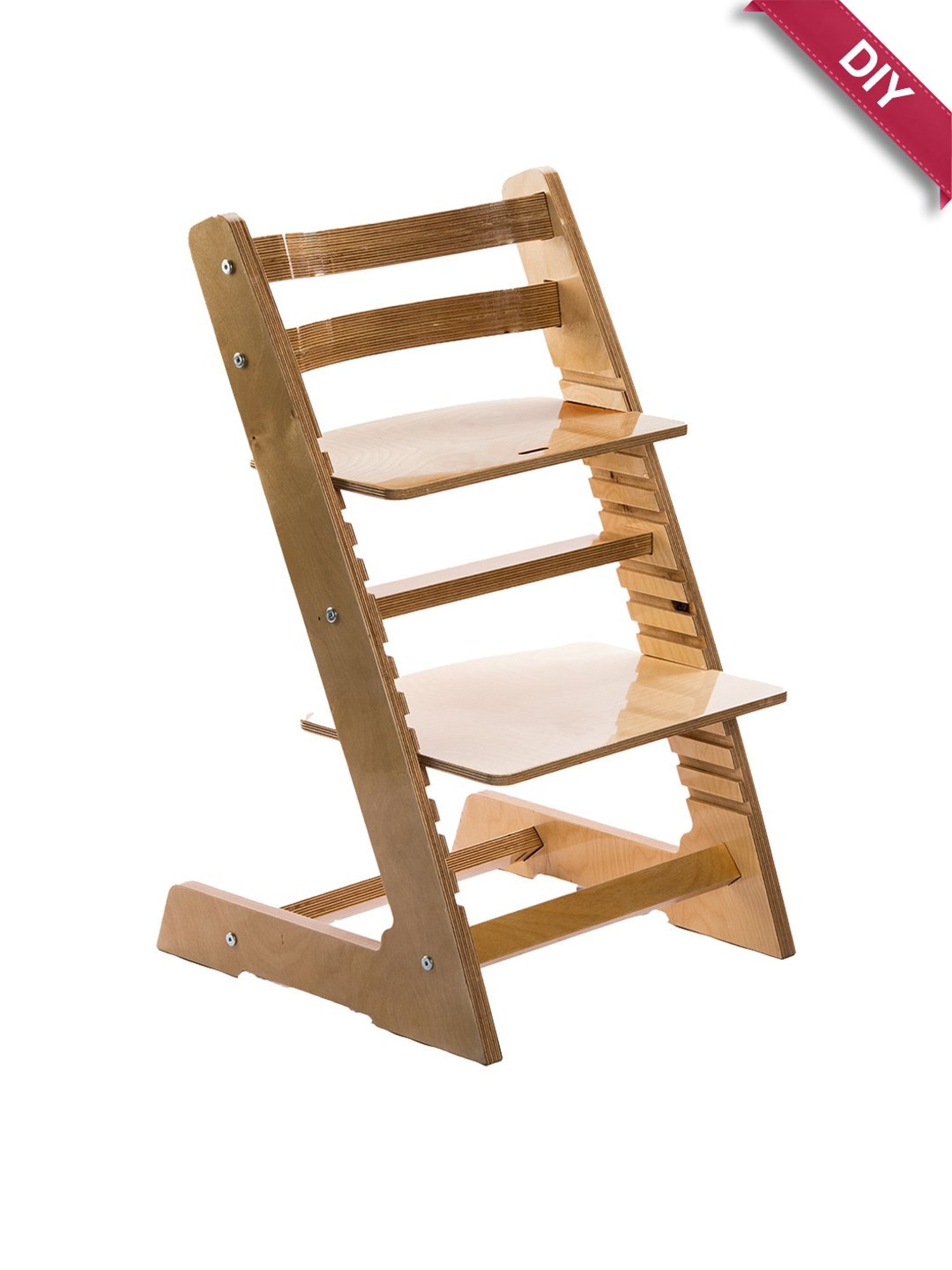 Kiddery Wooden Height Adjustable High Chair for Feeding and Sitting (Age 2yrs to 15yrs)