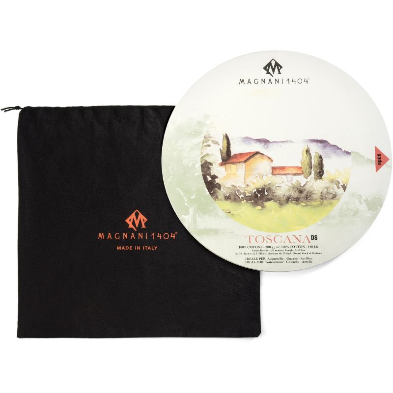 Magnani Aquarello Toscana Round Watercolor Block 12.6"-White 20 Sheets