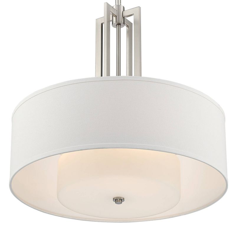 Possini Euro Design Possini Euro Adriana 24" Wide Brushed Nickel 4-Light Pendant Light
