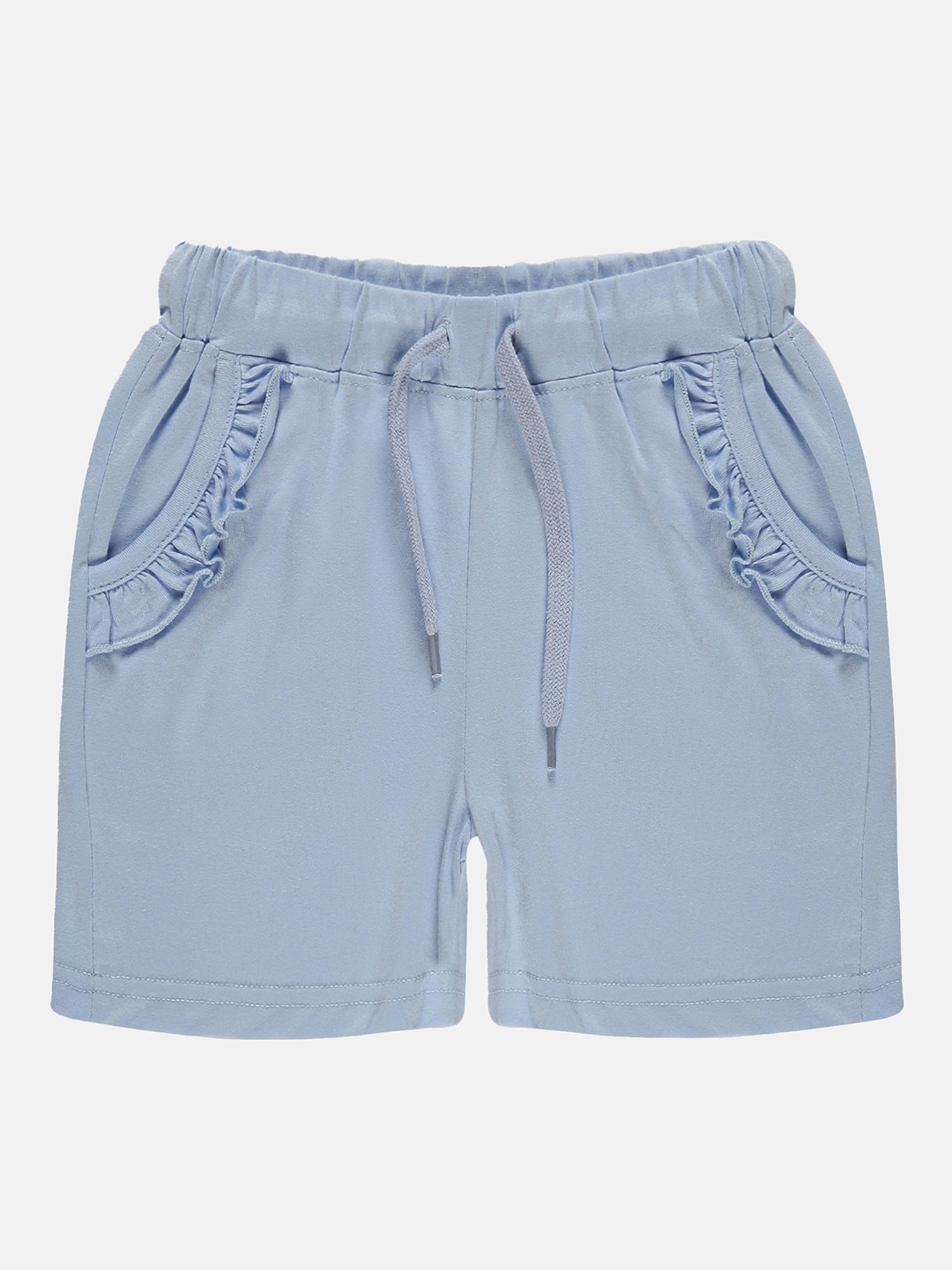 Kiddopanti Kids Red & Grey Solid Shorts (Pack Of 2)