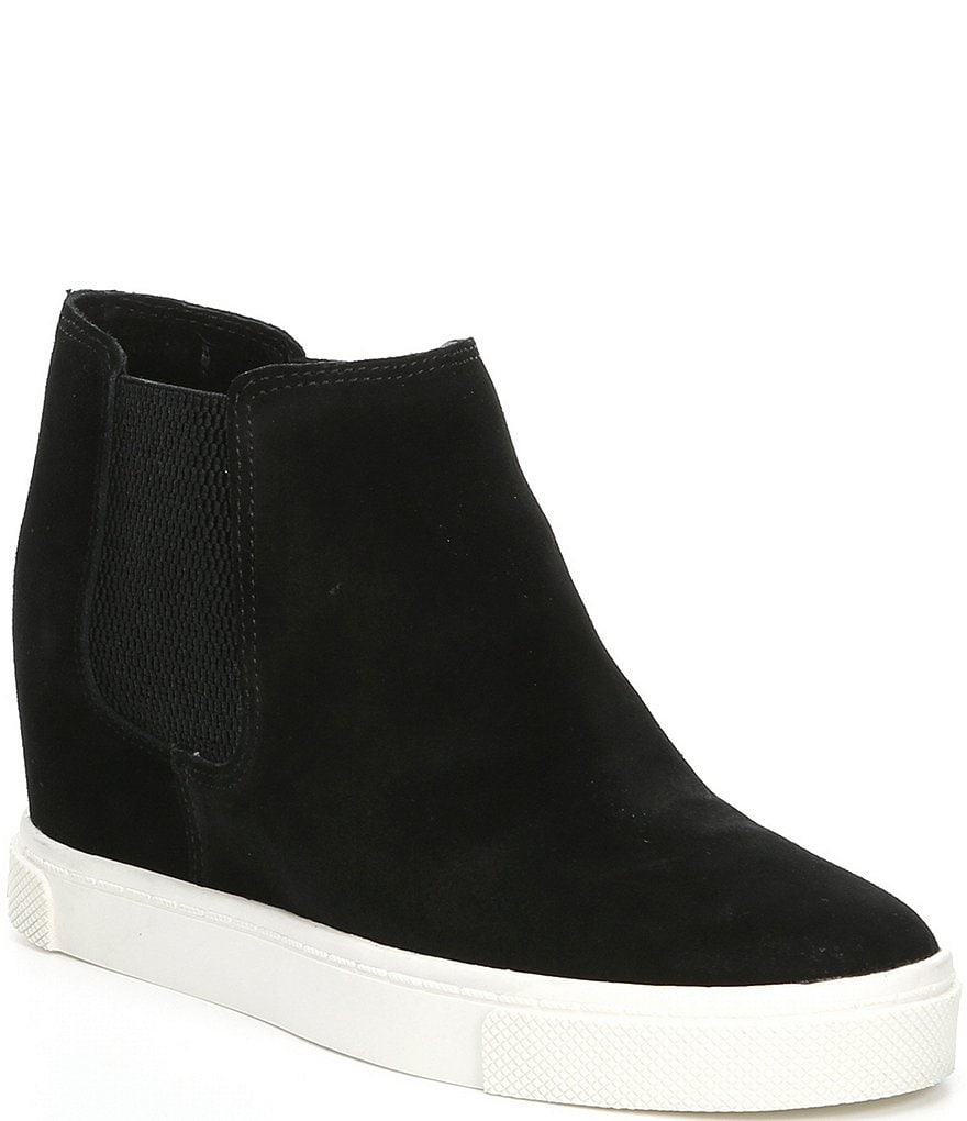 Donald Pliner Pelham Neoprene Mixed Leather Slip-On Wedge Sneakers