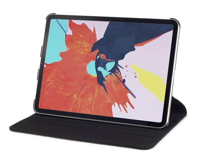 Devicewear Ridge Smart Case for iPad Pro 11&rdquo; [Supports Apple Pencil Charging] Slim Fit Leather Stand Case with Keyboard typing position cover. Compatible with Apple iPad Pro 11 inch 2018, Black