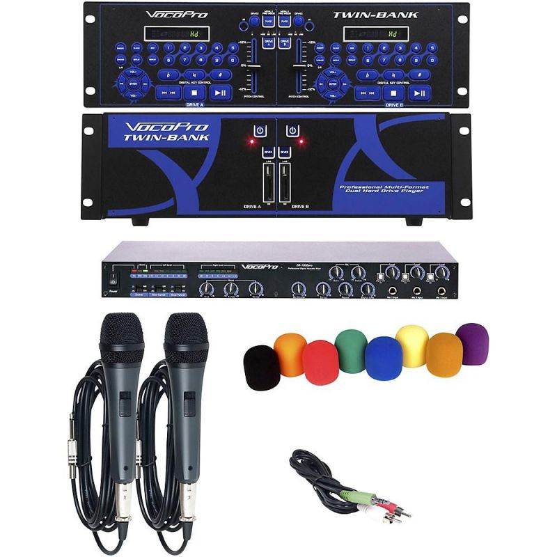 VocoPro TWIN-BANK PLUS Digital DJ Karaoke Installation System