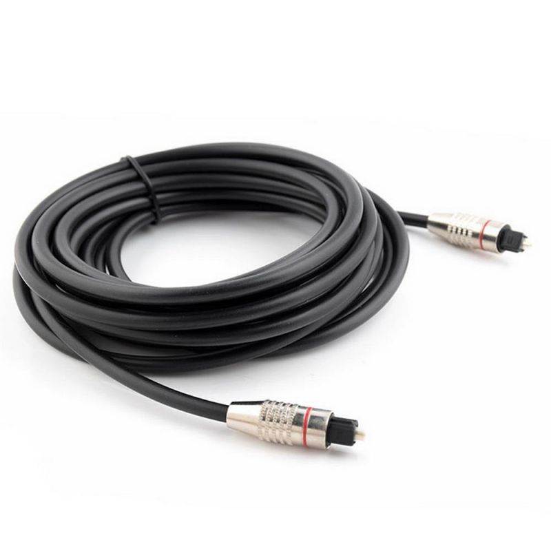 axGear Digital Optical Audio Cable Optic Fiber Music Speaker Cable Toslink Spdif Cord 15Ft  5M