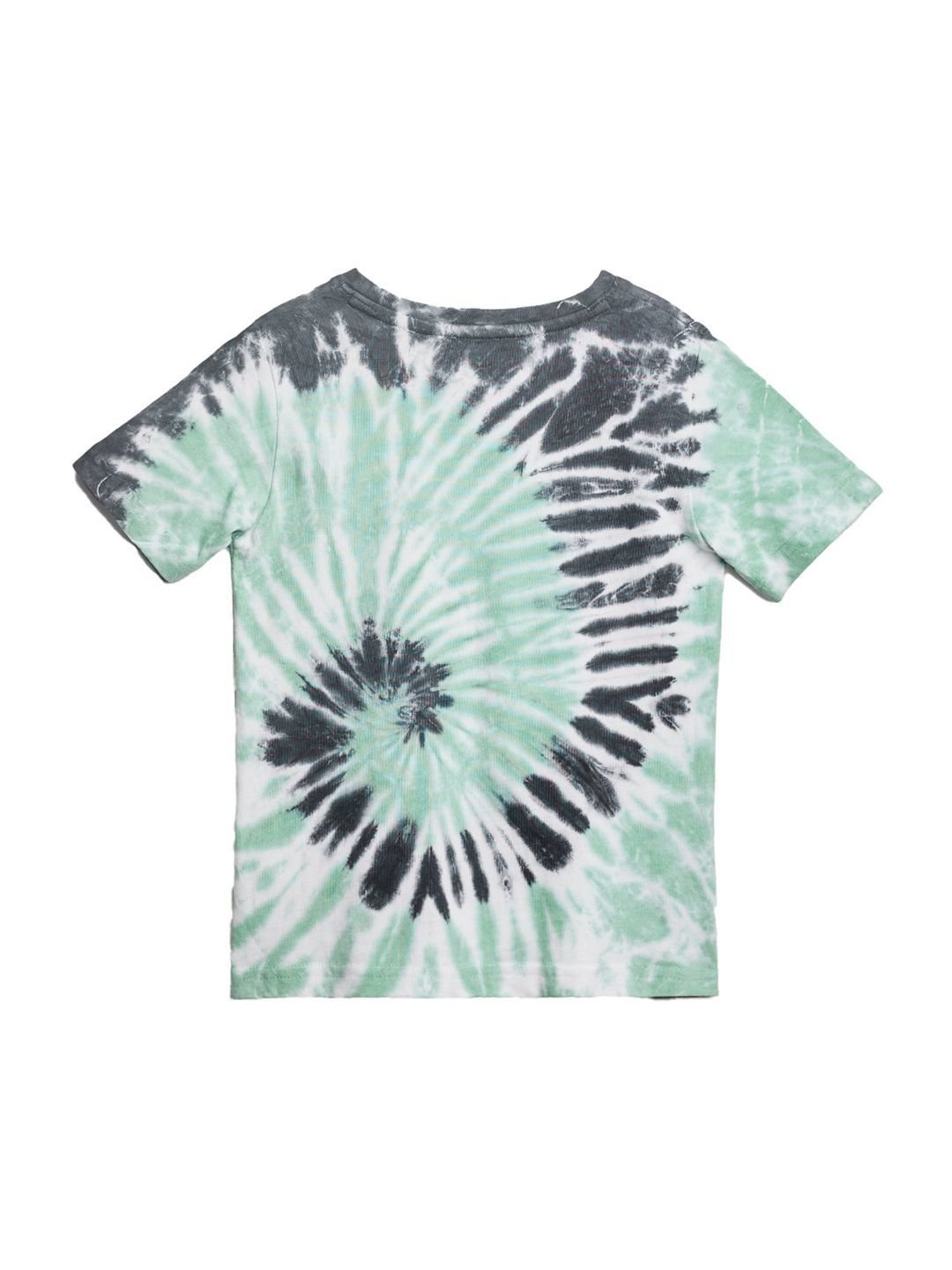The Souled Store Boys Green & Black Cotton Over Dyed T-Shirt