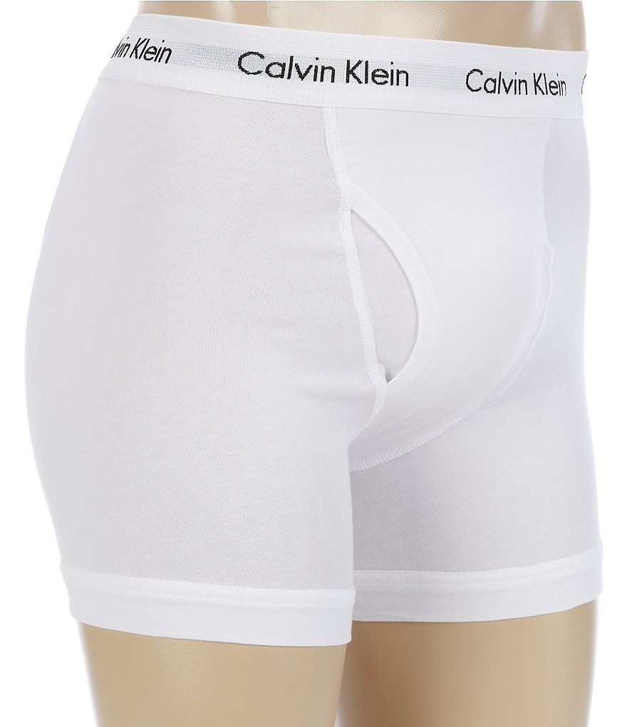 Calvin Klein Cotton Stretch Solid Boxer Briefs 3-Pack
