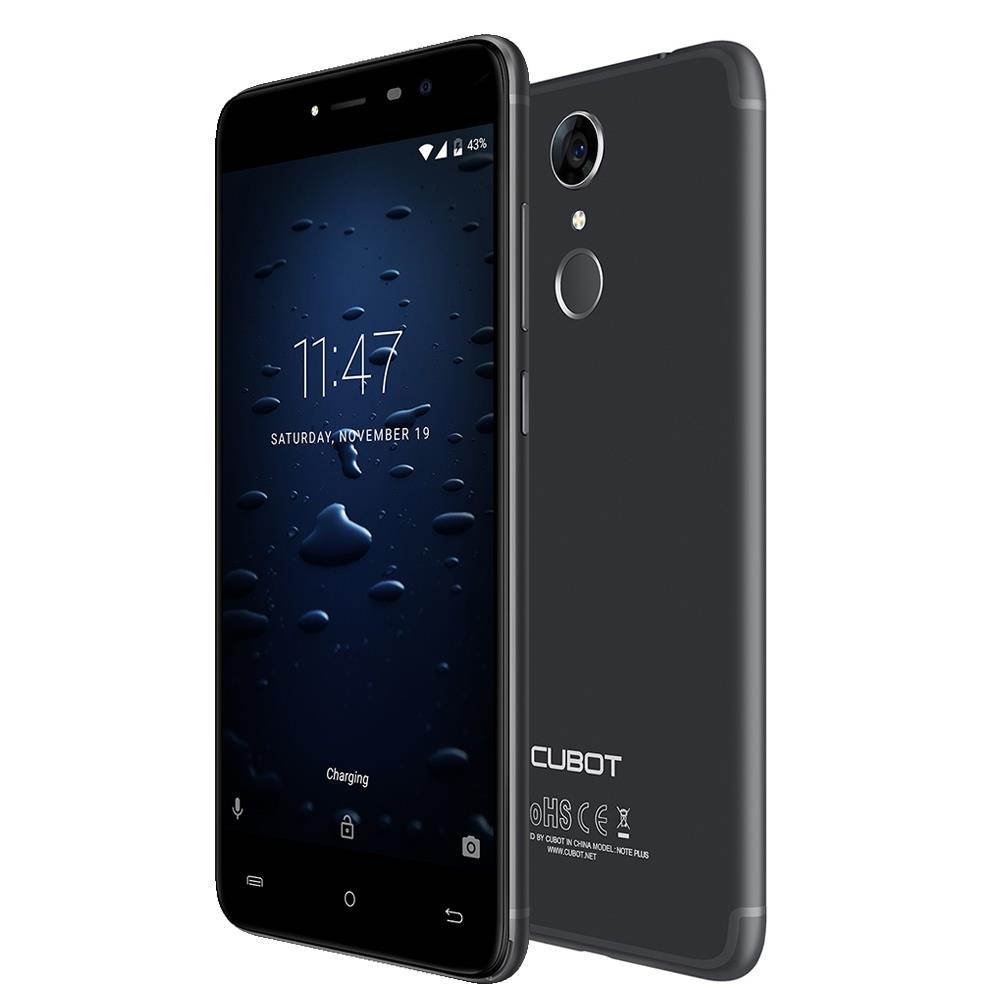 Cubot Note Plus 4G Smartphone 5.2 inch Android 7.0 MTK6737T Quad Core 1.5GHz 3GB RAM 32GB ROM 13.0MP Rear Camera Fingerprint Scanner