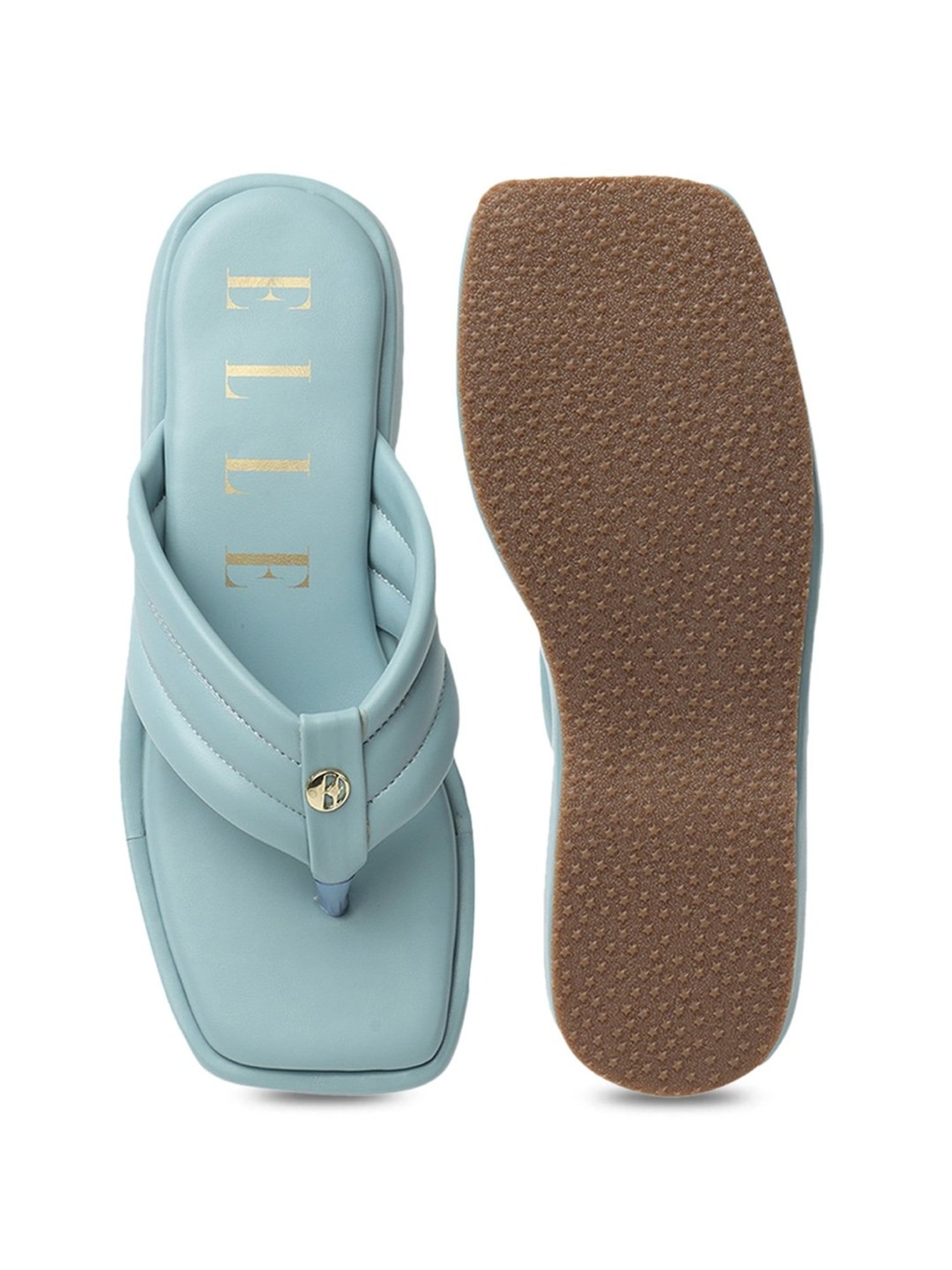 Elle Women's Sky Blue Thong Sandals