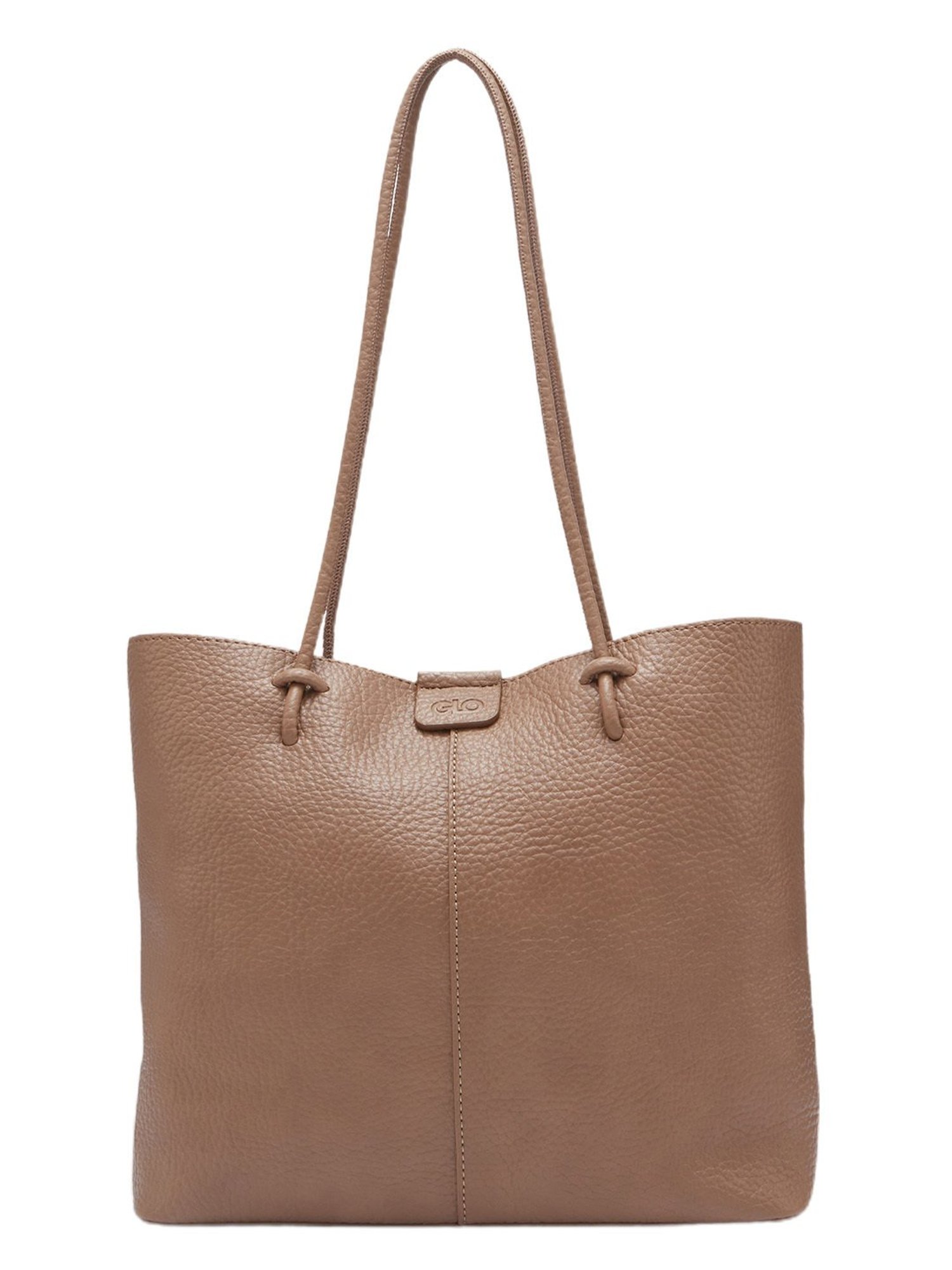 Globus Women Brown Textured Vegan Leather Tote Bag