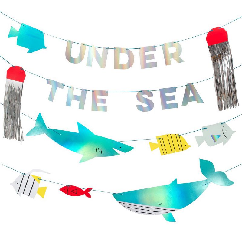Meri Meri   Under the Sea Banner   Party Decorations and Accessories   8.25'