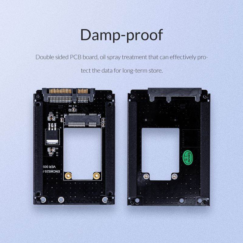 ORICO mSATA to 2.5 Inch SATA 22PIN Adapter SSD Adapter Card Full Height Size Supported mSATA to SATA3 SSD For 25X30 mSATA SSD