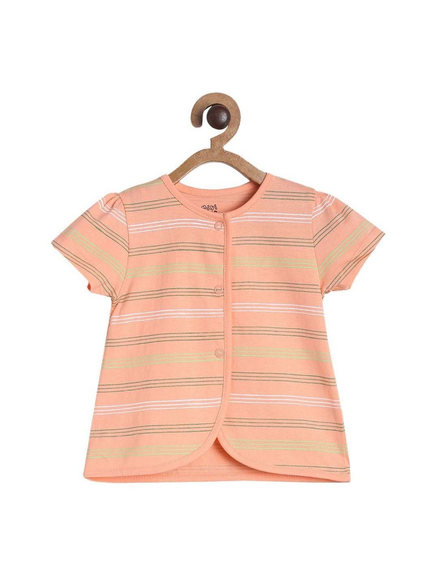 MINIKLUB Kids Multicolor Cotton Printed Top (Pack of 3)