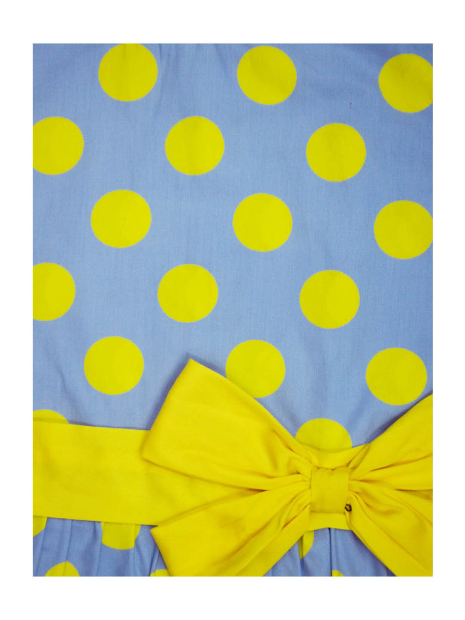 A.T.U.N. Blue & Yellow Printed Dress with Headband