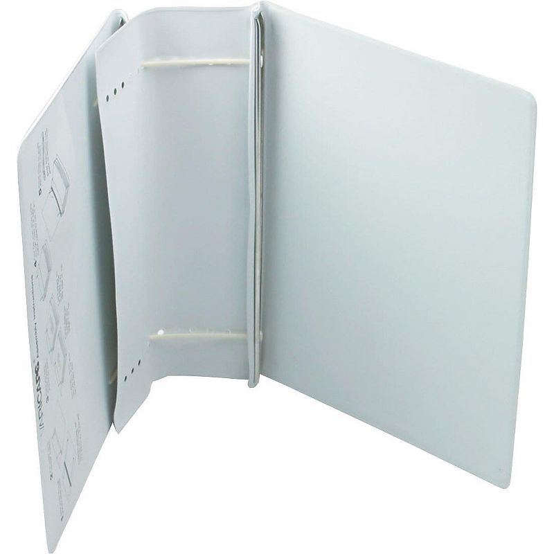 Charles Leonard Varicap6 Expandable 1- 6 Post Binder 11 x 8-1/2 White/Clear 61605