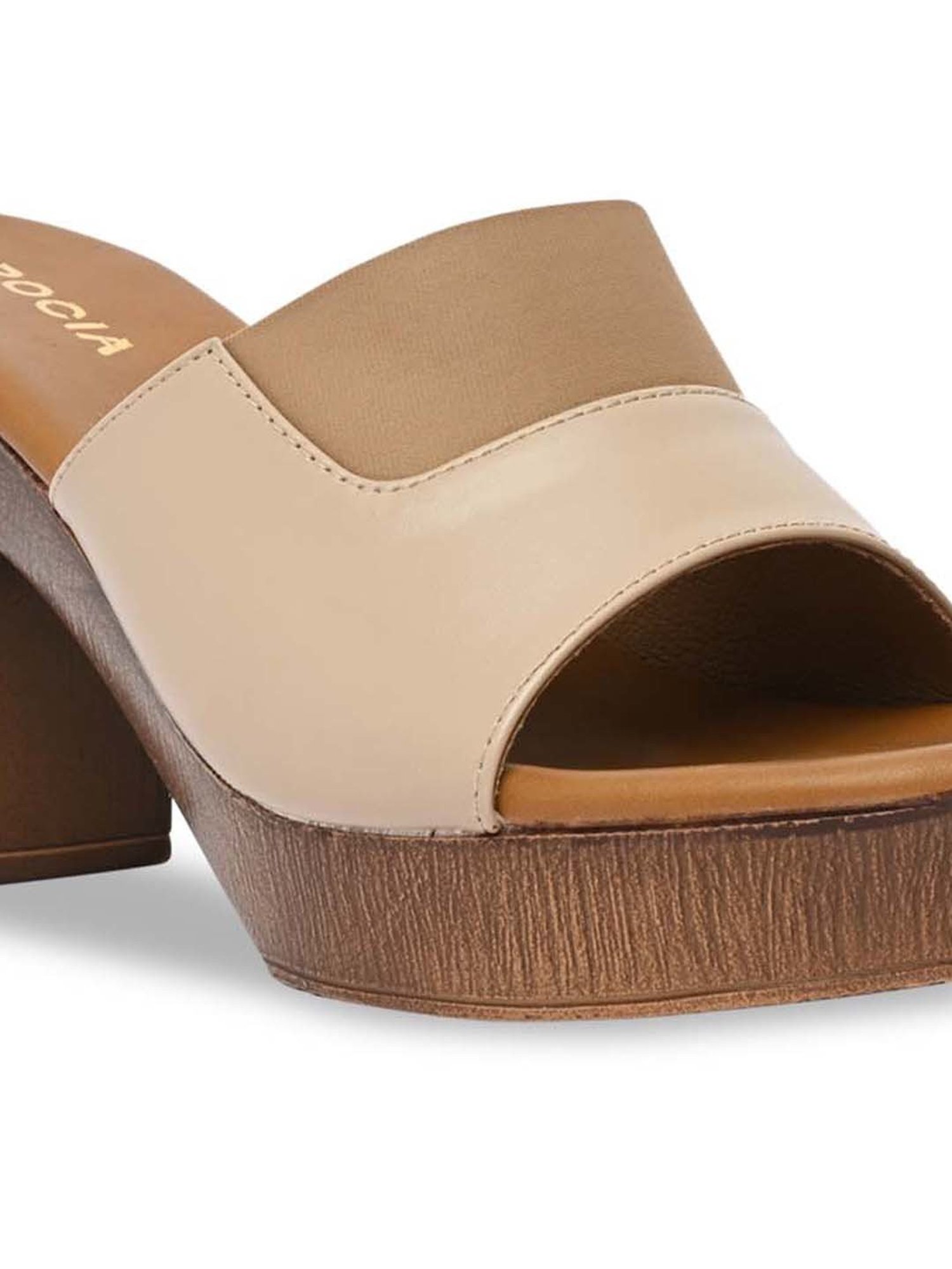 Rocia by Regal Women's Beige Casual Sandals