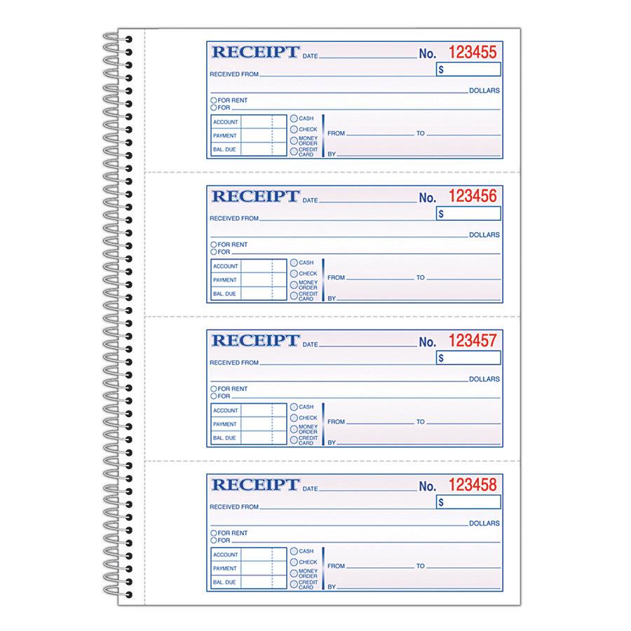 Adams Wire Bound Money/Rent Receipt Books