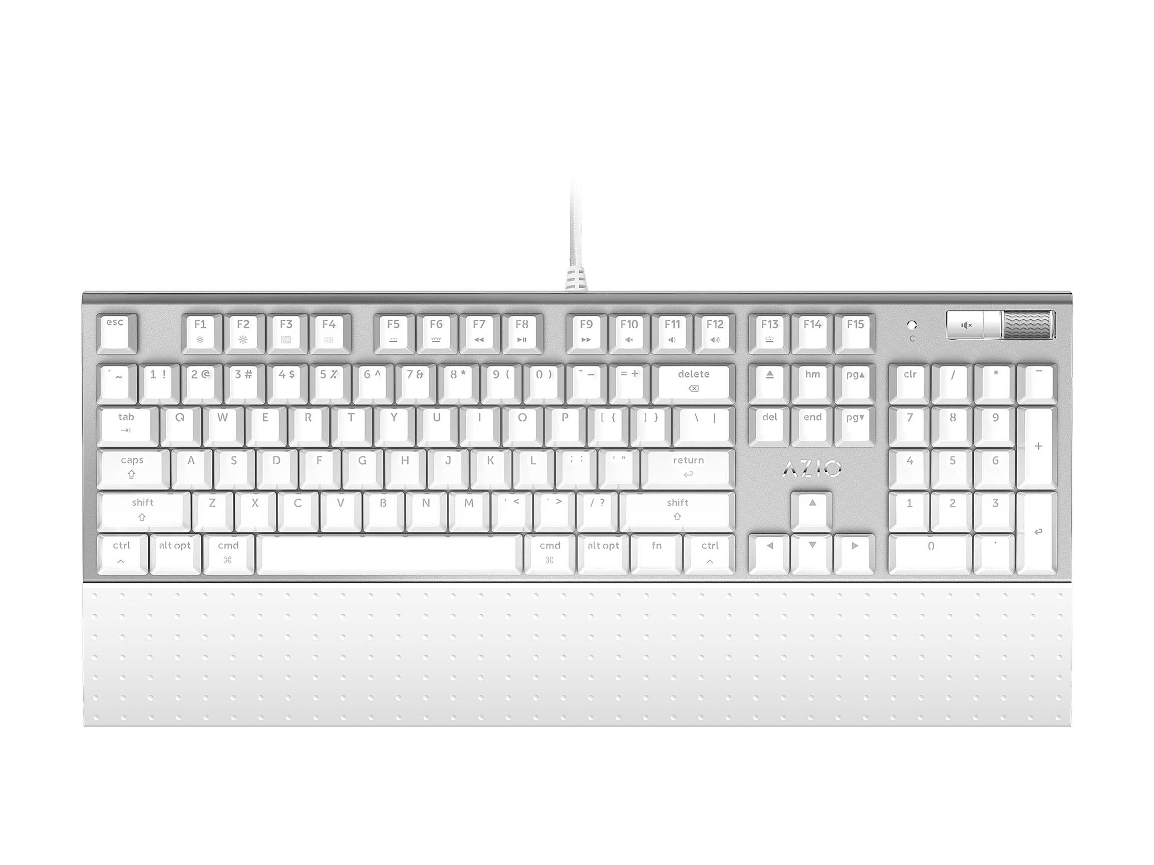 MK Mac USB Backlit Mechanical Keyboard Wired (Brown Switch / White Backlight)